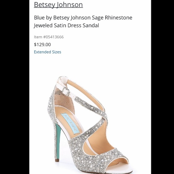 blue by betsey johnson sage rhinestone jeweled satin dress sandal